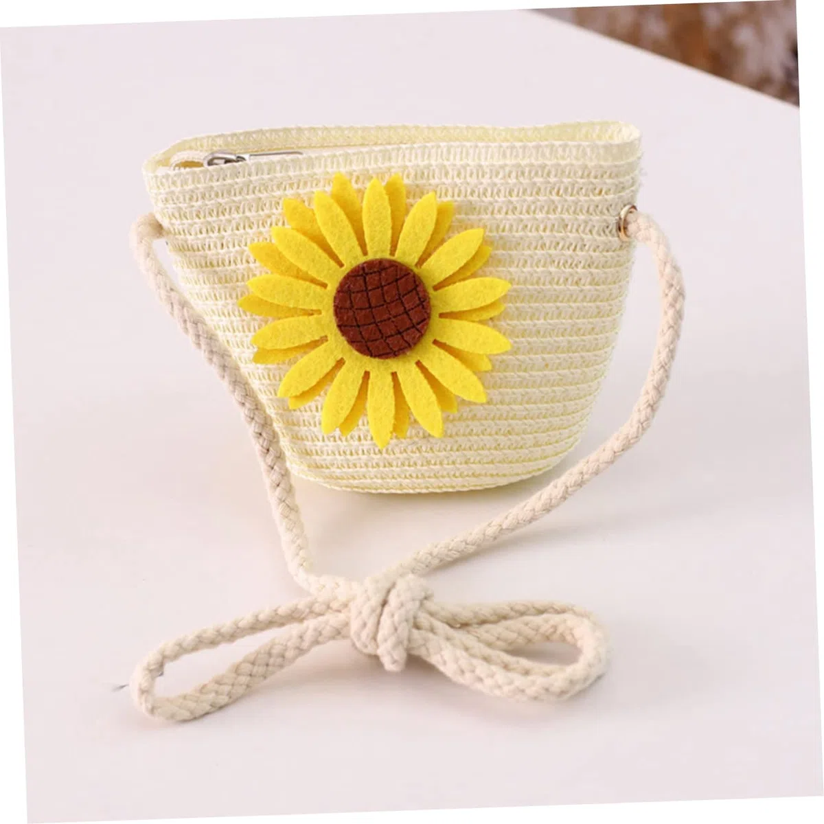 Healeved Chapeau de Soleil pour Enfants Les garçons Raphia Bord Filles fourre-Tout de Plage Chapeau de Plage en Paille pour Fille Sunhats Beach Cat Blanche