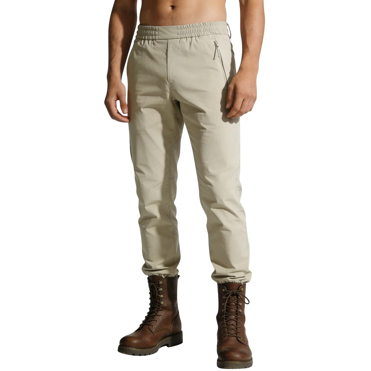 YRxUIAI Pantalon cargo pour homme, coupe ajustée, pantalon de travail, tactique, de randonnée, décontracté, respirant, multi-poches