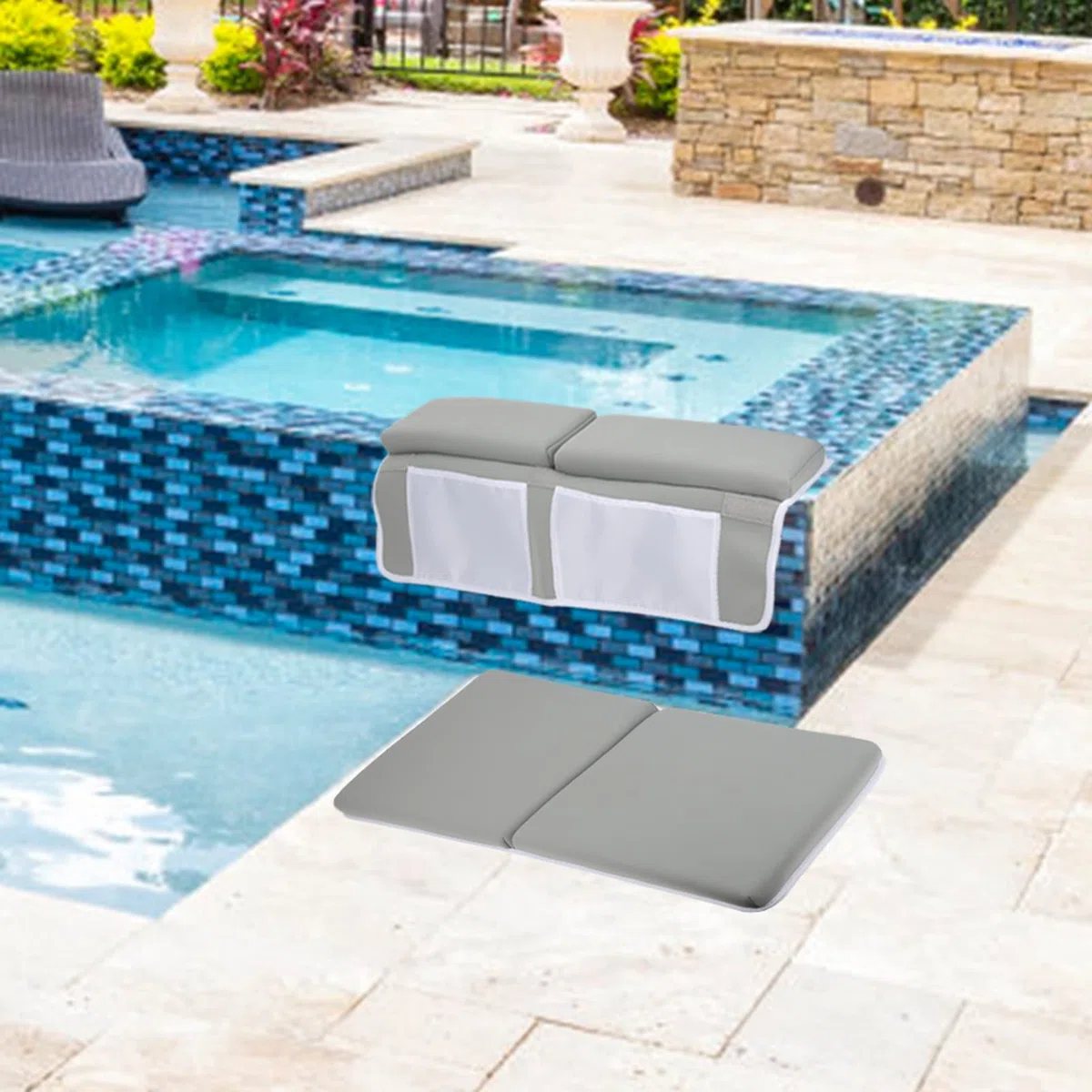 Tapis Pliable, Genouillère en Néoprène | Coussin de Couchage Pliable pour Piscine extérieure, Coussin De Genou De Baignoire, Repose-genoux pour salle de bain