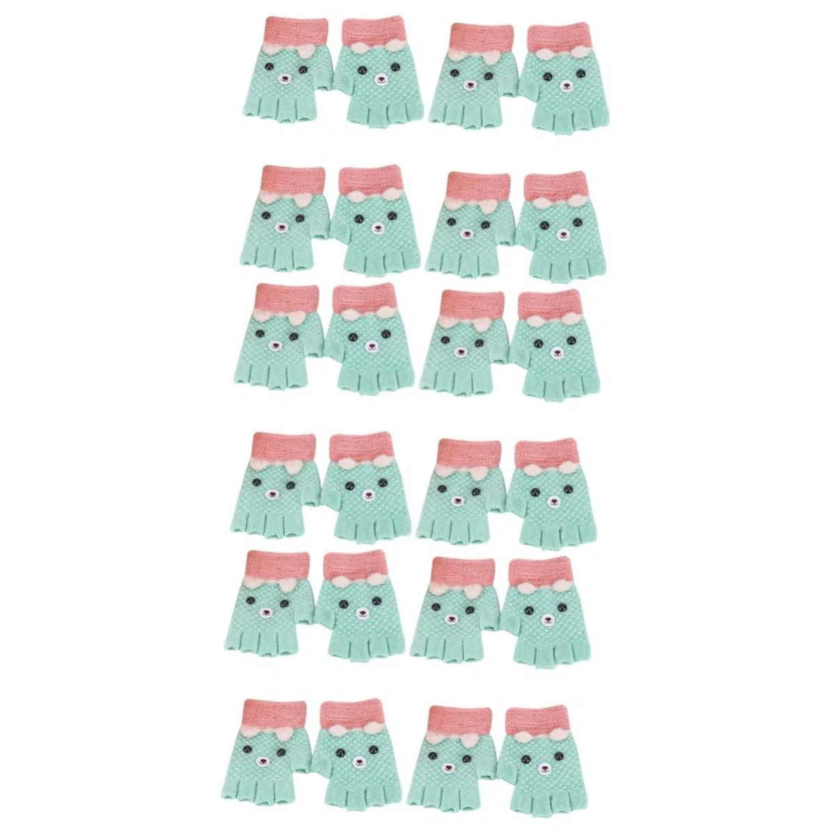 Healvian Thermal Gloves Moufles Enfants Finger Mitaines Laine Le Doigt Mitaine Laine Trousse Bébé Sans Doigts Bras Touche Bal De Bonnet Retourner Tricot
