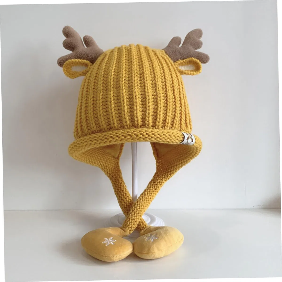 GALPADA 3 Pièces Bonnet Tricoté Bonnet De Noel en Tricot Chapeaux d'hiver pour Enfants Chaud Enfant Casquette De Noël pour Enfants De Noël Acrylique Nouveau Née Wapiti Pull
