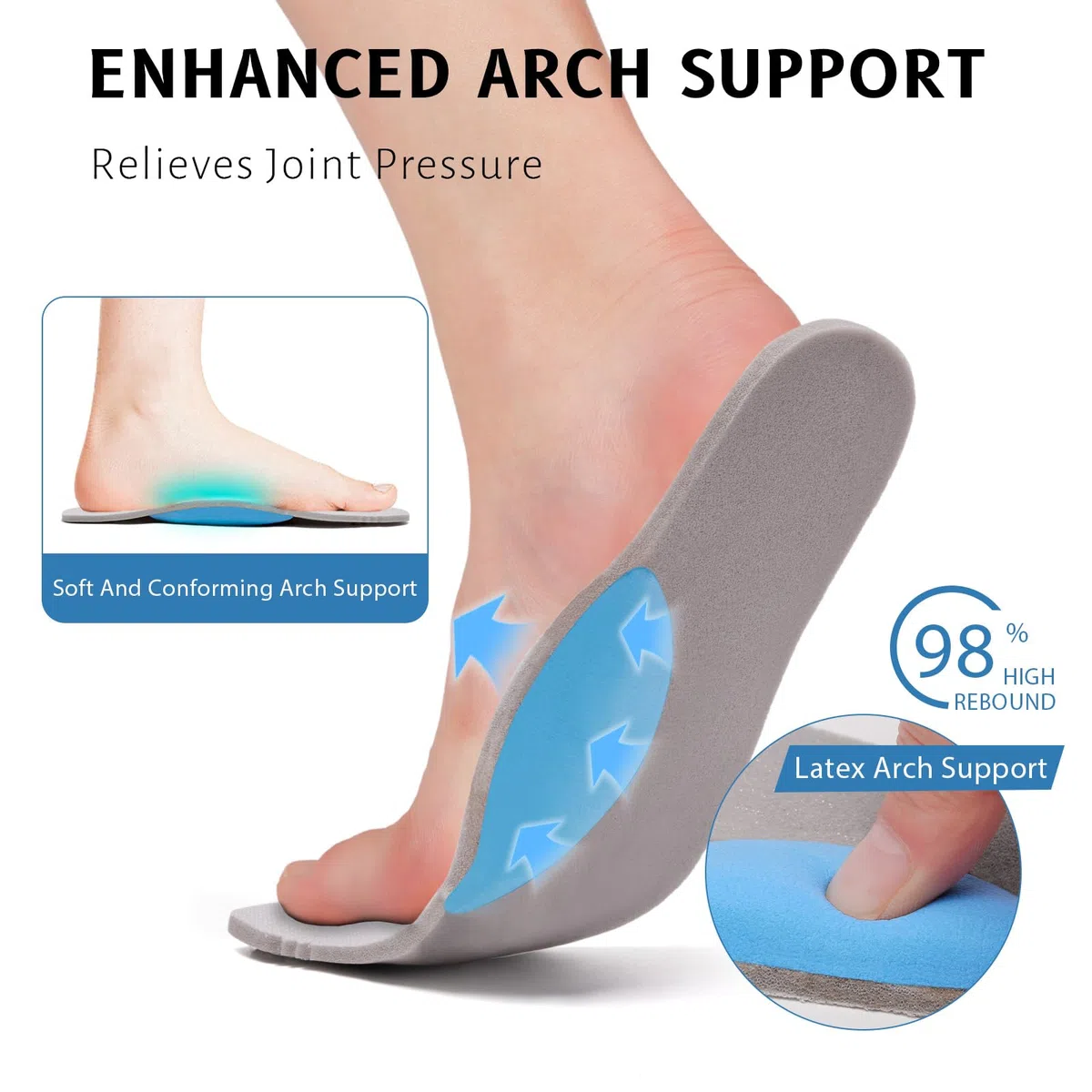 Femmes Mocassins en Toile Slip on Baskets Support de Voûte Plantaire