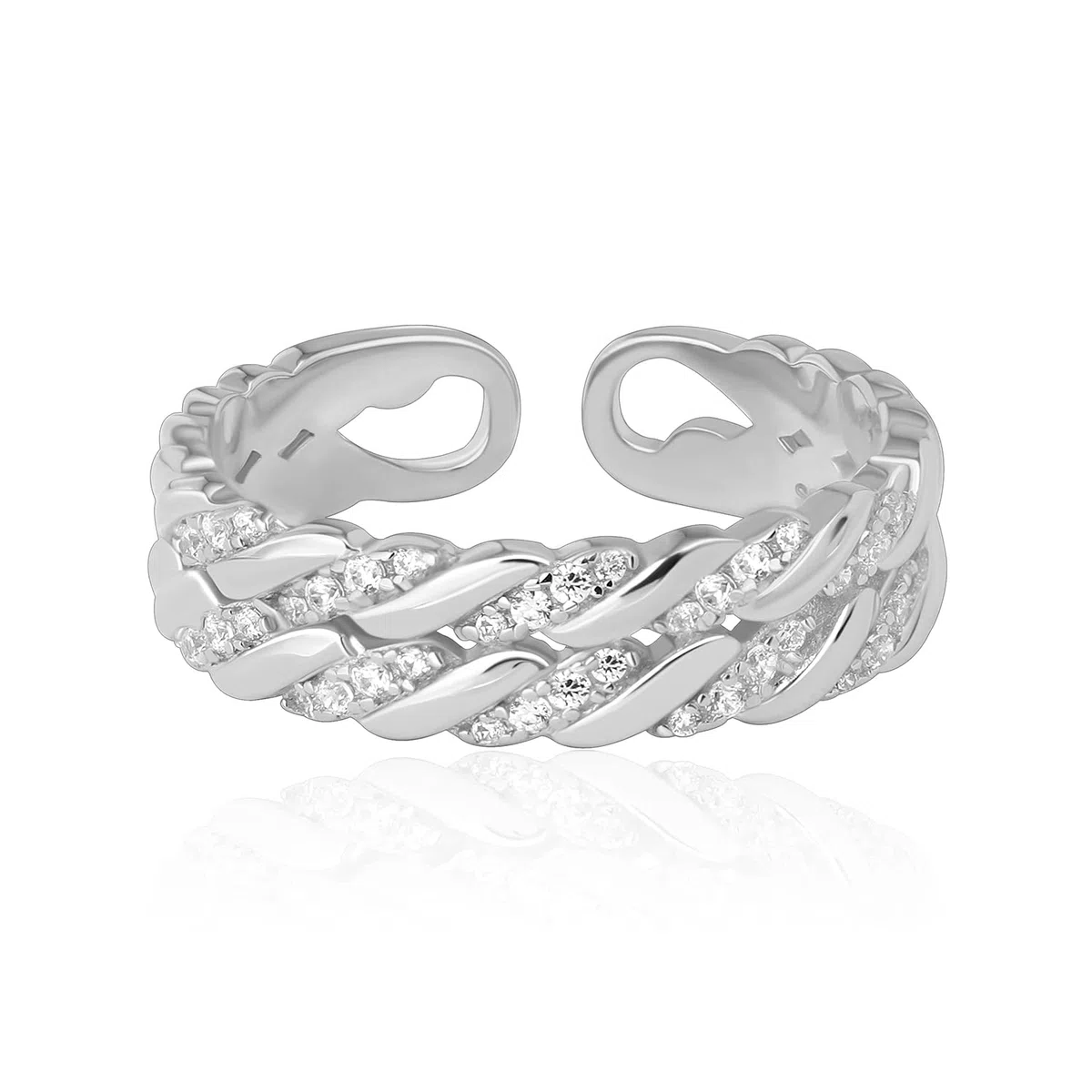 Bague de pouce en argent 925 pour femmes Bague délicate en or empilable Bague d'amitié faite à la main et torsadée