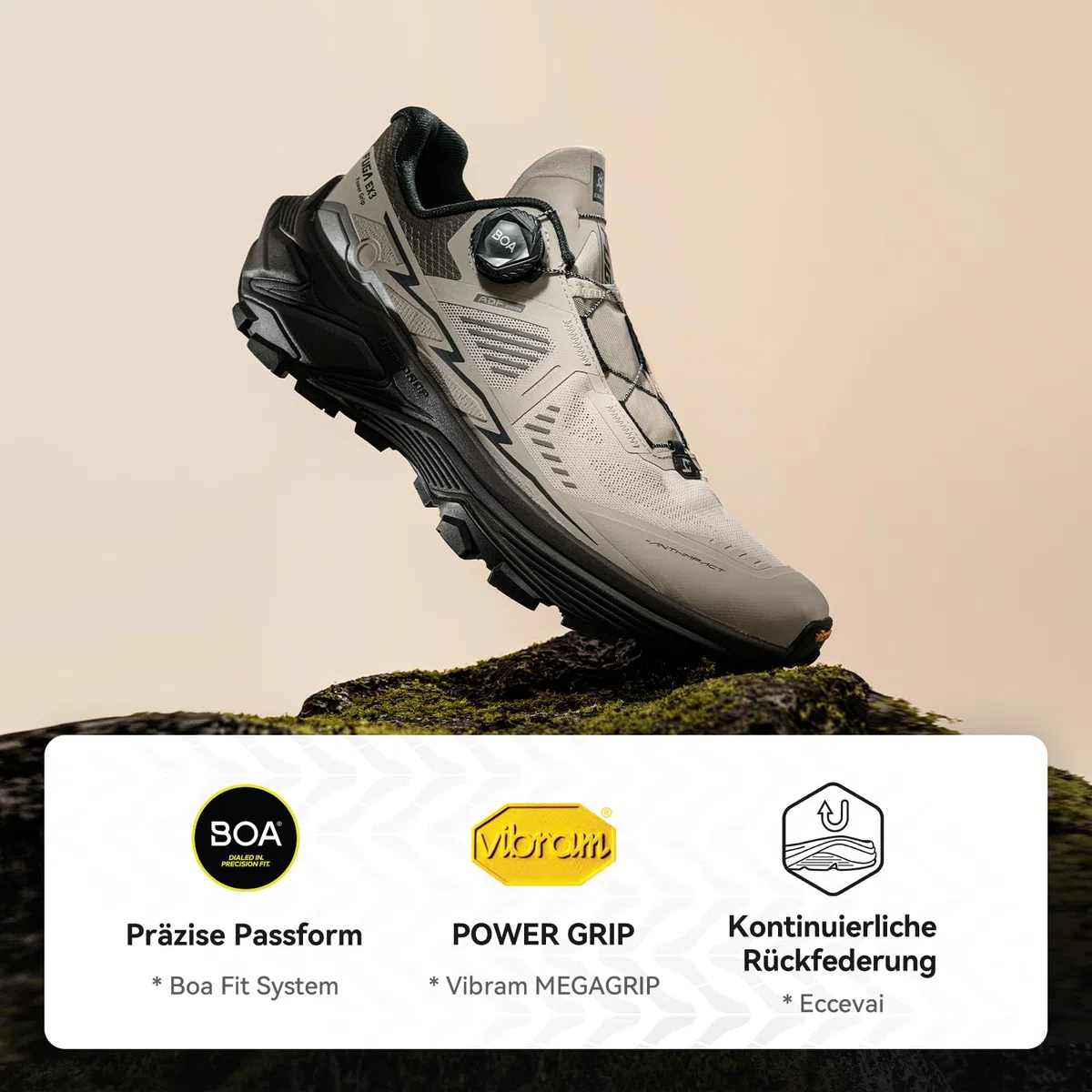 KAILAS FUGA EX 3 BOA Chaussures de course légères antidérapantes respirantes pour homme