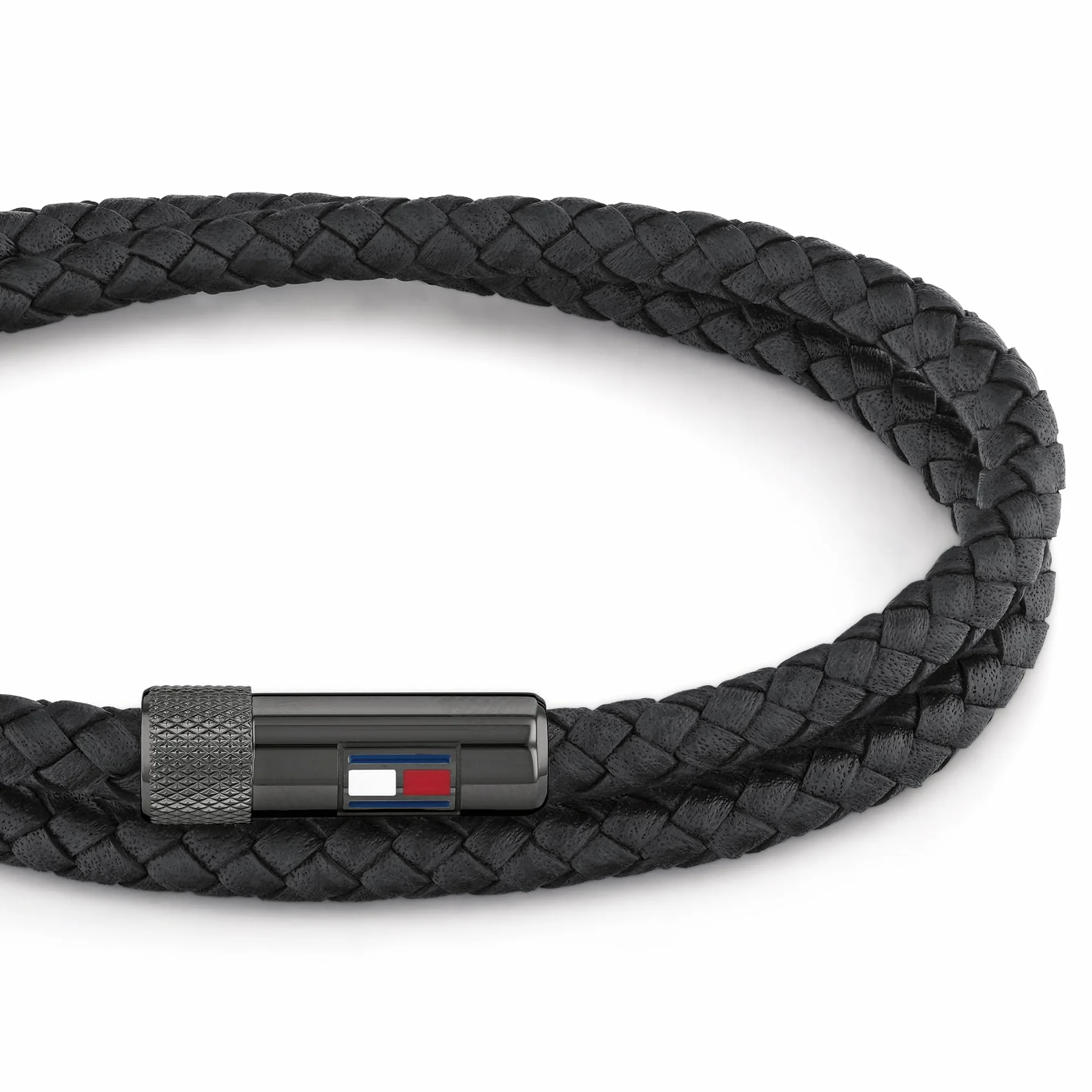 Tommy Hilfiger Jewelry Bracelet en cuir pour Homme avec fermeture magnétique