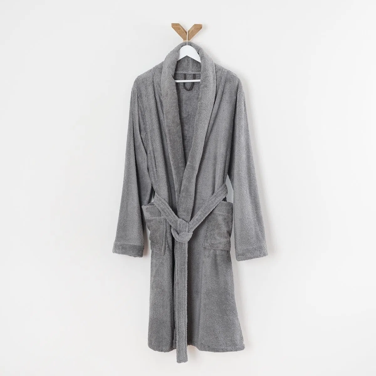 Peignoir coton éponge col chale éponge PREMIUM
