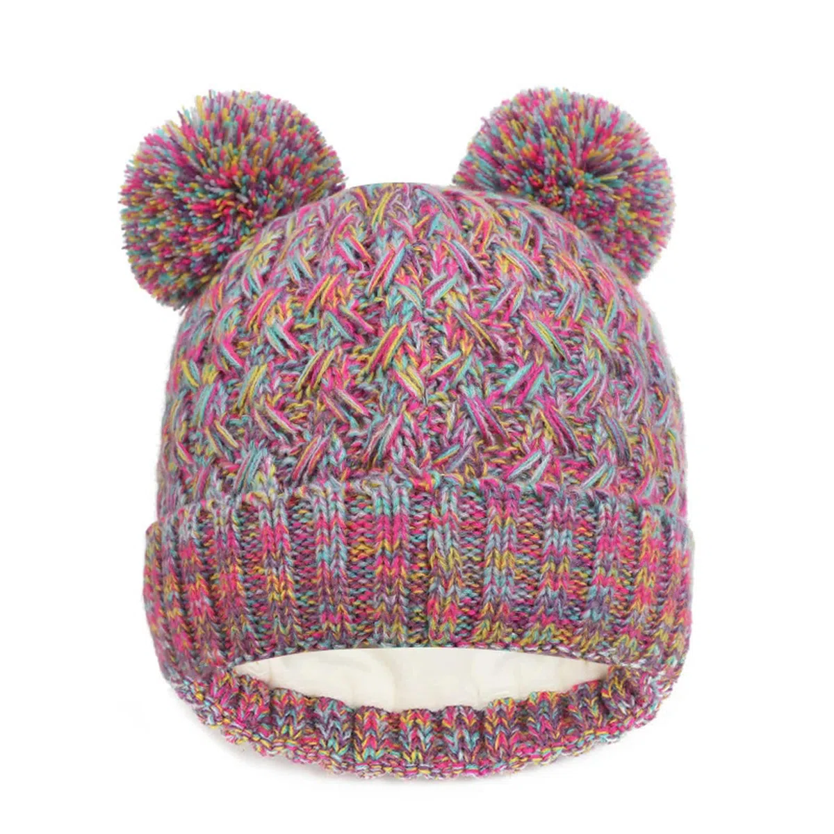 Zonto Bonnet Enfant Hiver Tricoté Chapeau d'hiver Gants Écharpe Set Laine Écharpe Chaude Épais Bonnet Tricoté Garçon Fille Bonnet