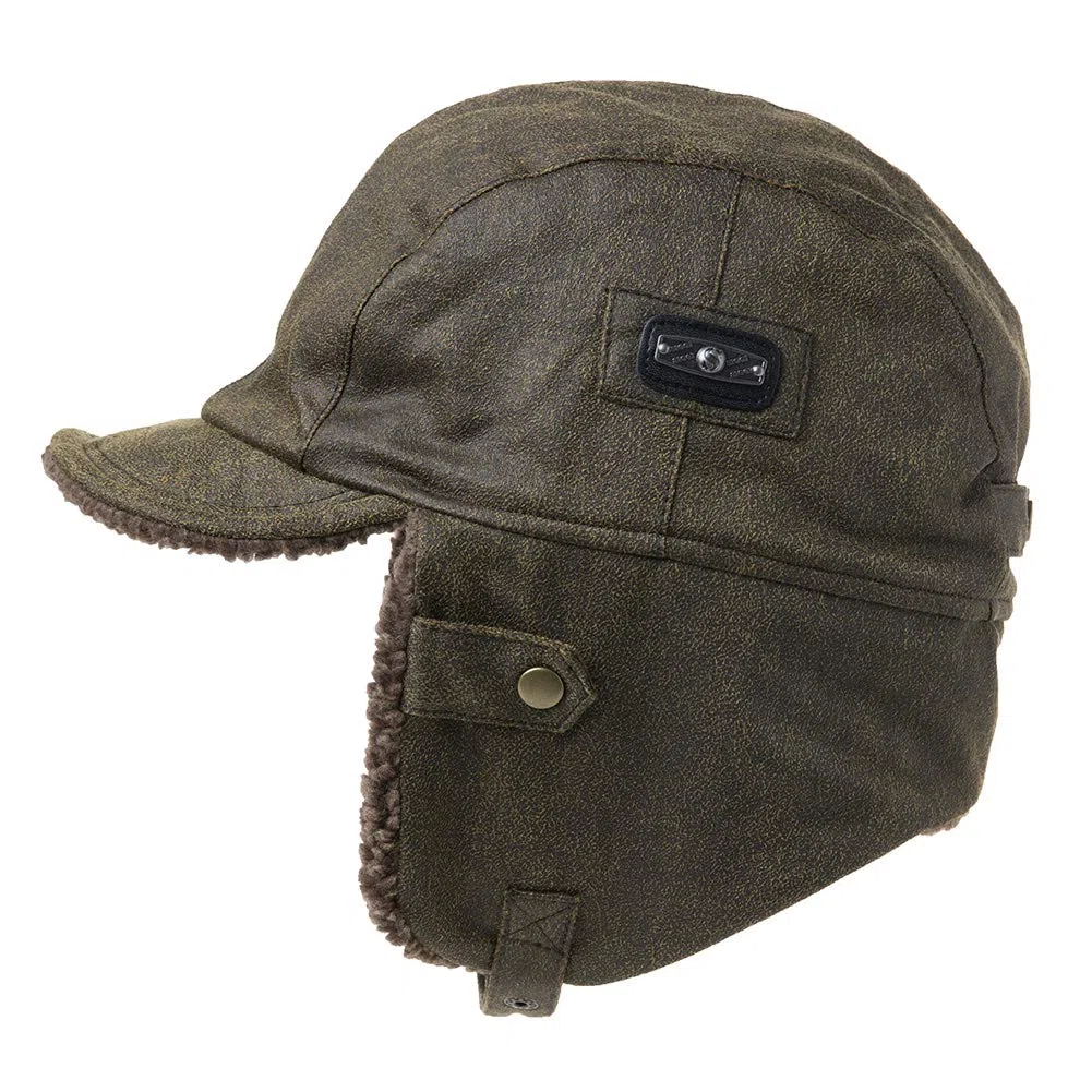 TOP-EX Chapeau de pilote en similicuir imperméable XXL XXXL pour homme