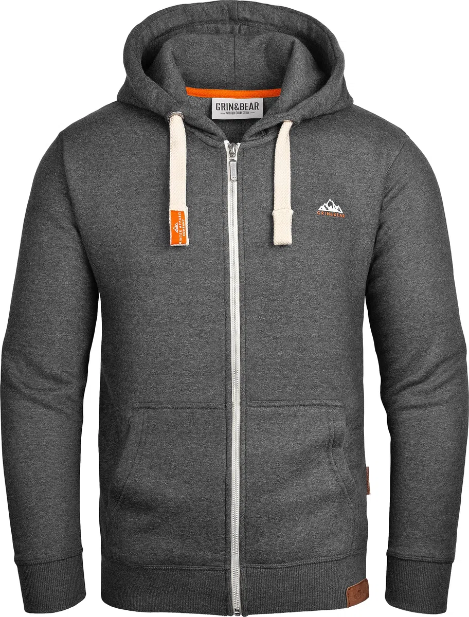 Grin&Bear GEC022 Sweat à capuche, lourd, pour homme