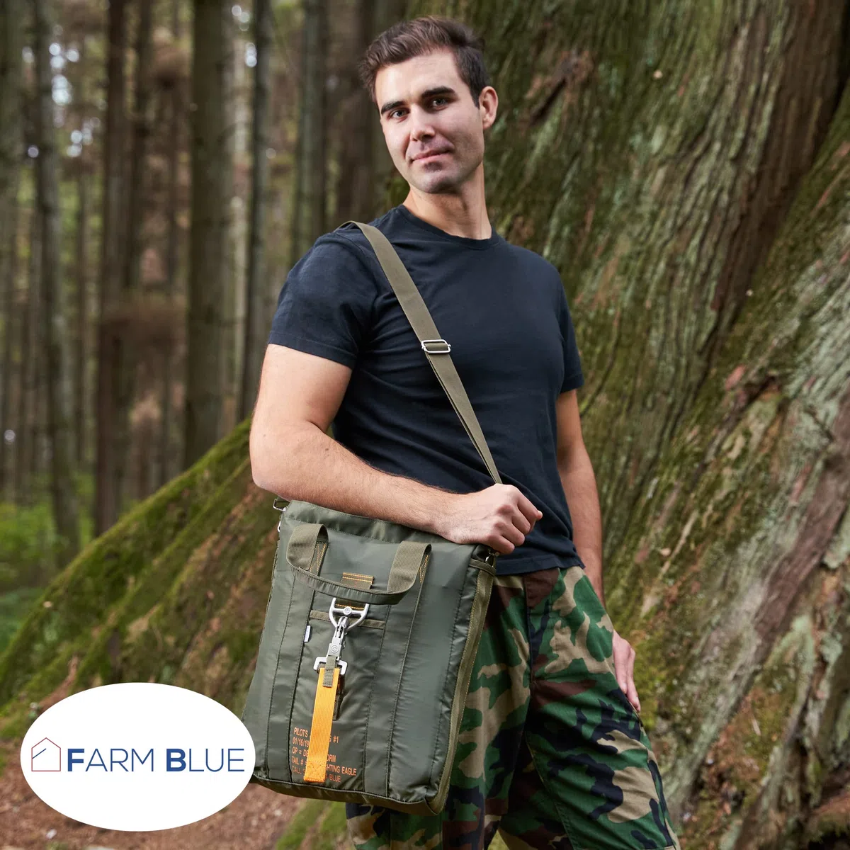 Farm Blue Sac de vol tactique - Sac de casque de pilote de parachute aviateur - Style militaire