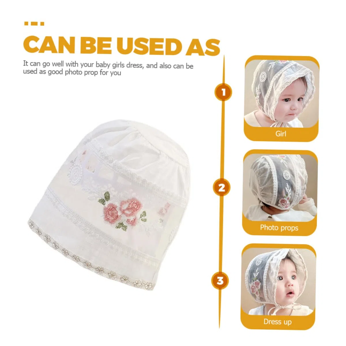 Beavorty Lot De 5 Chapeaux De Soleil pour Bébé Fille Chapeaux D'Été pour Tout-Petits Chapeaux De Jeu pour Enfants Chapeau De Plage pour Bébé Fille Bonnets pour Bébés Chapeau De