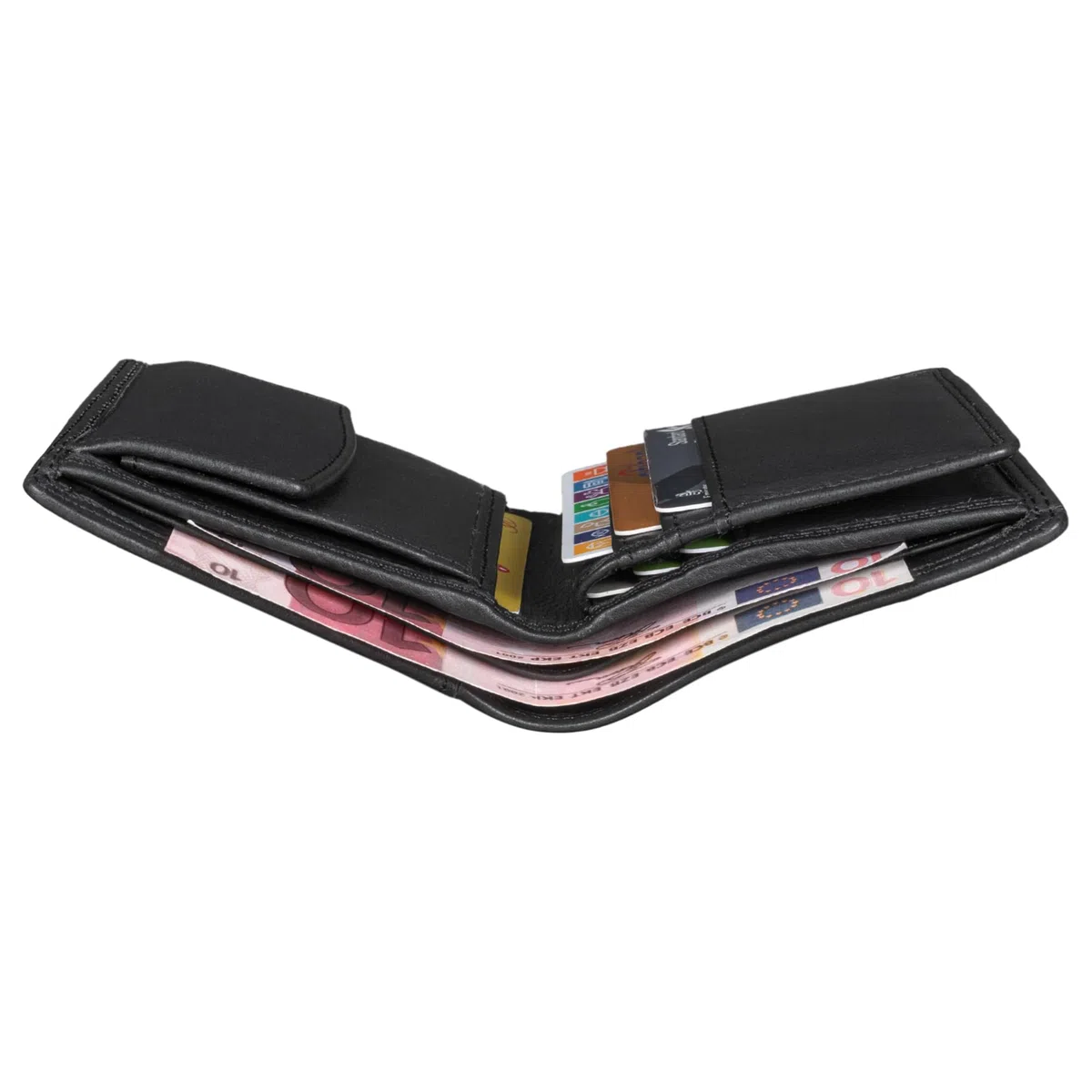 STILORD Sander Mini Porte Monnaie Homme Cuir Petit Portefeuille Élégant Porte Carte Bancaire Pochette Bourse Carte en Cuir Véritable Couleur:Kara - Cognac