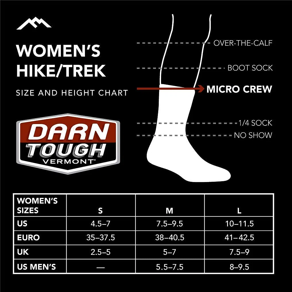 Darn Tough Treeline Micro Crew Midweight With Cushion Chaussettes Femme (lot de 1)