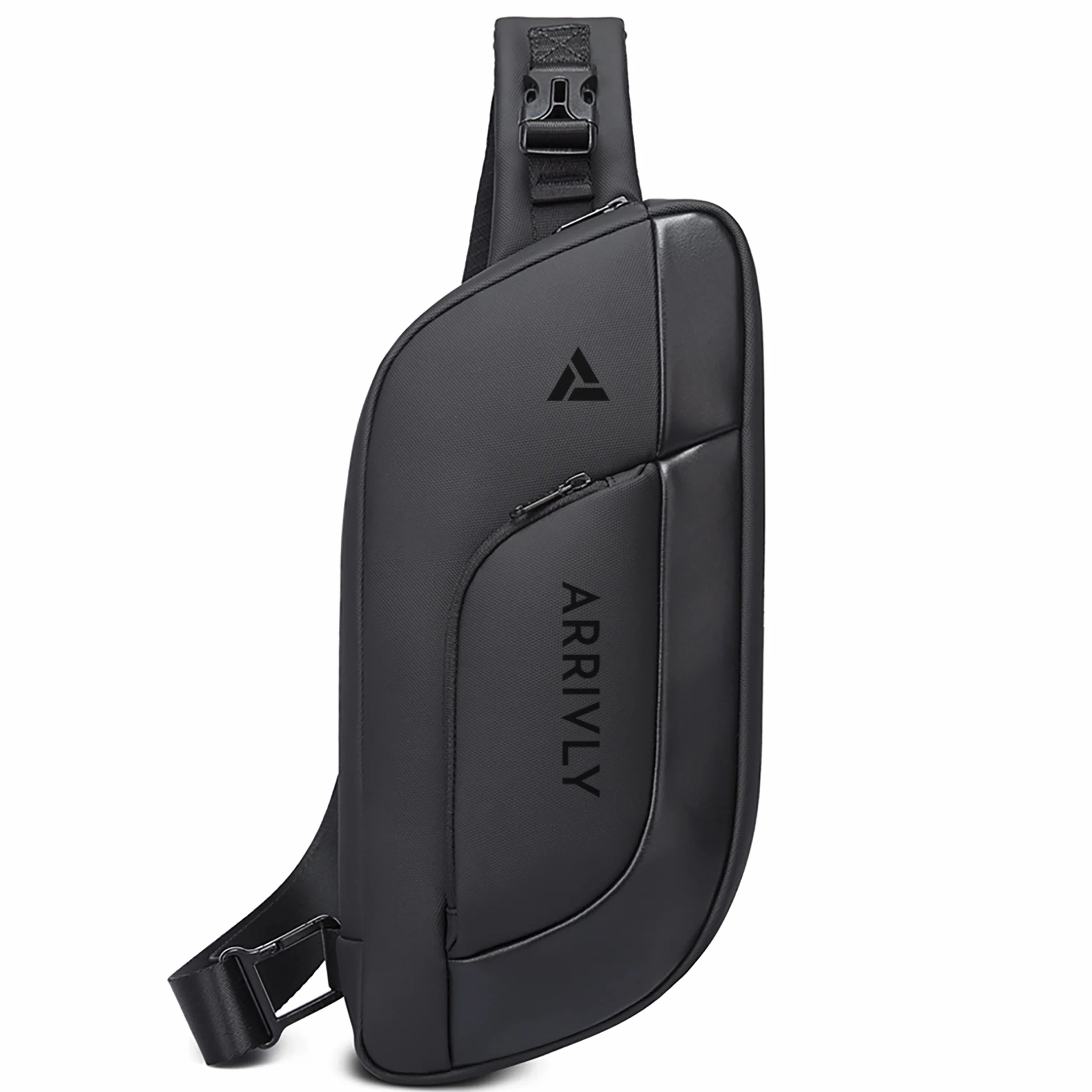 Arrivly Sac Bandoulière Homme Femme Imperméable Sac de Poitrine Homme Port USB Sac Besace Homme Sacoche Bandoulière Téléphone Loisir Voyage Cadeaux de Noël Cadeau Anniversaire Femme Homme