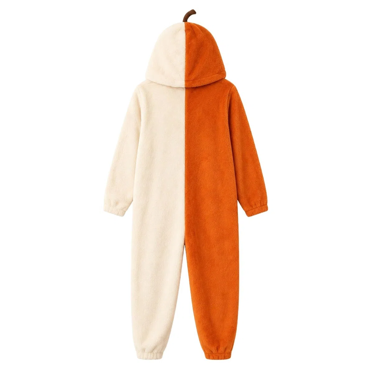 Costume Terrifier Halloween Combinaison Polaire Citrouille Halloween Adulte Adolescent Cosplay Hivernal Confortable Couple Tenue Fantaisie Ensemble Déguisement(Orange,S)