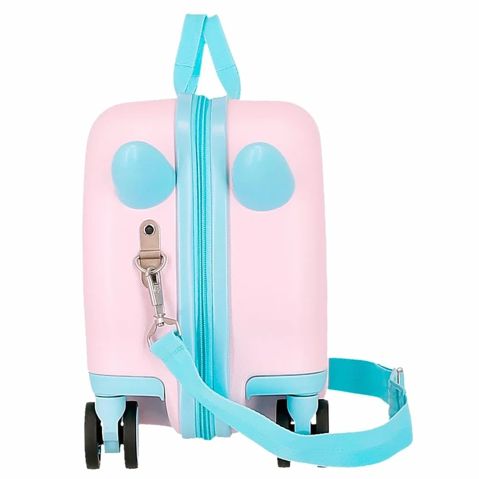 Roll Road Happy – Valise Enfant Rigide en ABS avec Fermeture à Combinaison Latérale, 4 Roues, Bagage à Main. Fabriquée en ABS, Un matériau Rigide et léger.