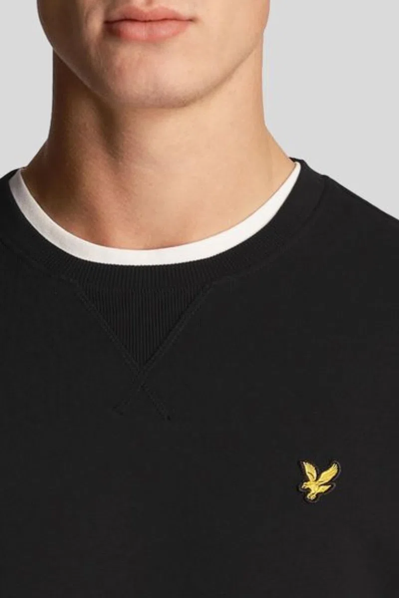 Lyle & Scott Hommes Sweat-Shirt Délavé Col Ras du Cou