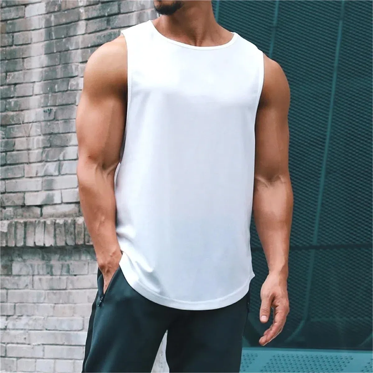DéBardeur Sport Pour Hommes Débardeur de gymnastique hommes maille séchage rapide musculation chemise sans manches Fitness Singlets tenue de basket-ball gilet musculaire Pour Le Fitness(Black,M)