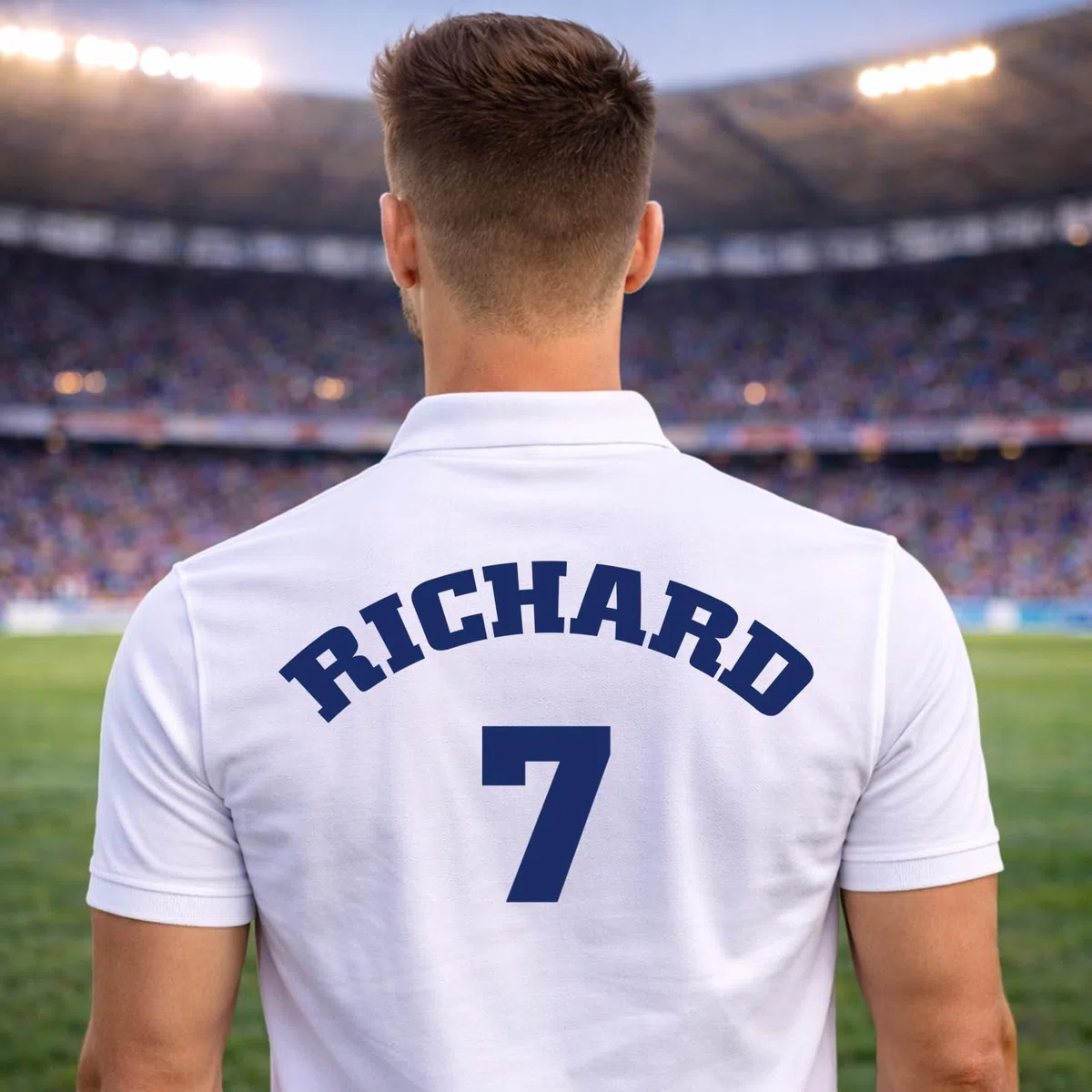 Polo de Football pour Homme | Maillot de Foot Personnalisé avec Votre Nom et Numéro | France Football 2026