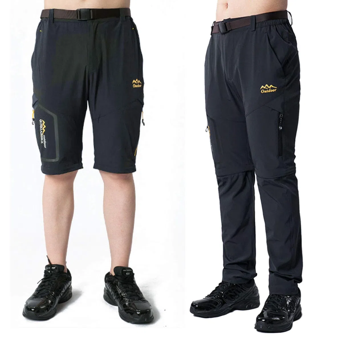 Pantalon de randonnée convertible à séchage rapide pour homme - Respirant et léger - Pantalon d'escalade décontracté