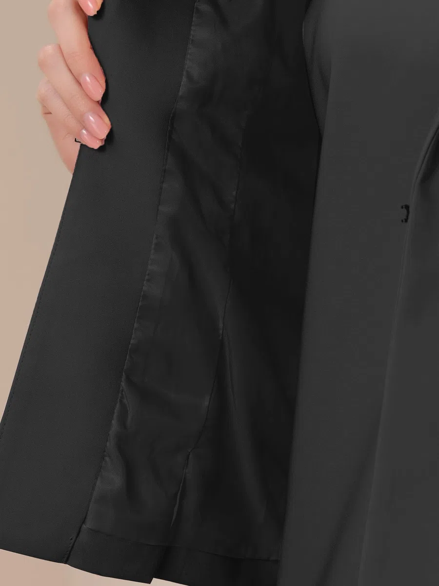 Allegra K Ensemble de Costume d'affaires Femme 2 Pièces Veste Blazer Business avec Robe sans Manches Tailleurs-Robes Professionnels