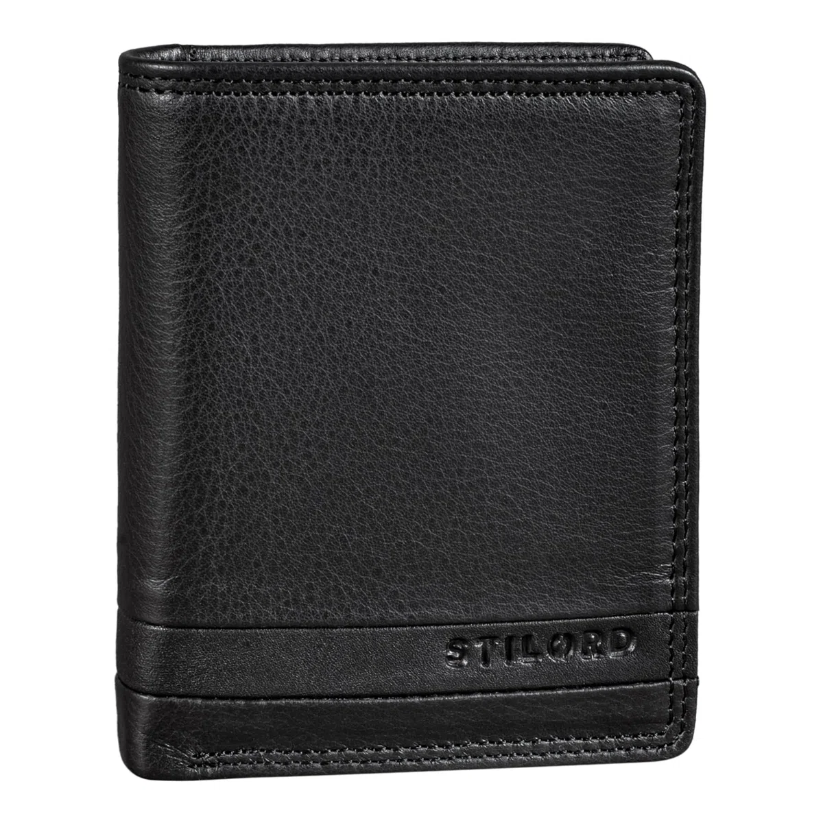 STILORD Sander Mini Porte Monnaie Homme Cuir Petit Portefeuille Élégant Porte Carte Bancaire Pochette Bourse Carte en Cuir Véritable Couleur:Kara - Cognac