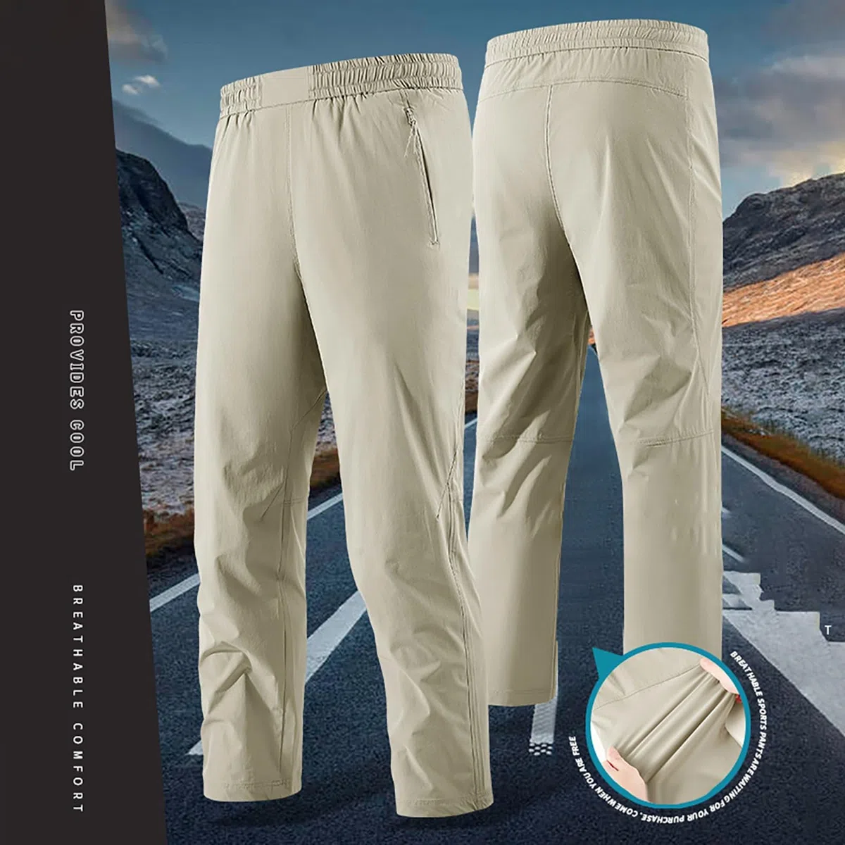 YRxUIAI Pantalon cargo pour homme, coupe ajustée, pantalon de travail, tactique, de randonnée, décontracté, respirant, multi-poches