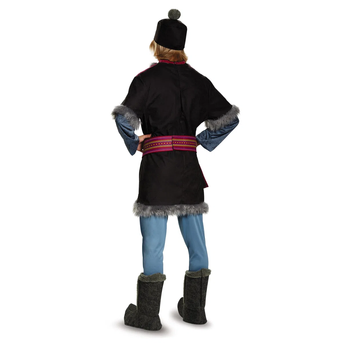 Kristoff Costume pour adulte Disney La Reine des Neiges Costume Tunique avec chapeau, ceinture, pantalon et couvre-bottes