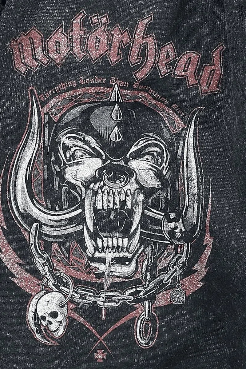 Motörhead Aggressive Homme Short Gris 100% Coton Confortable