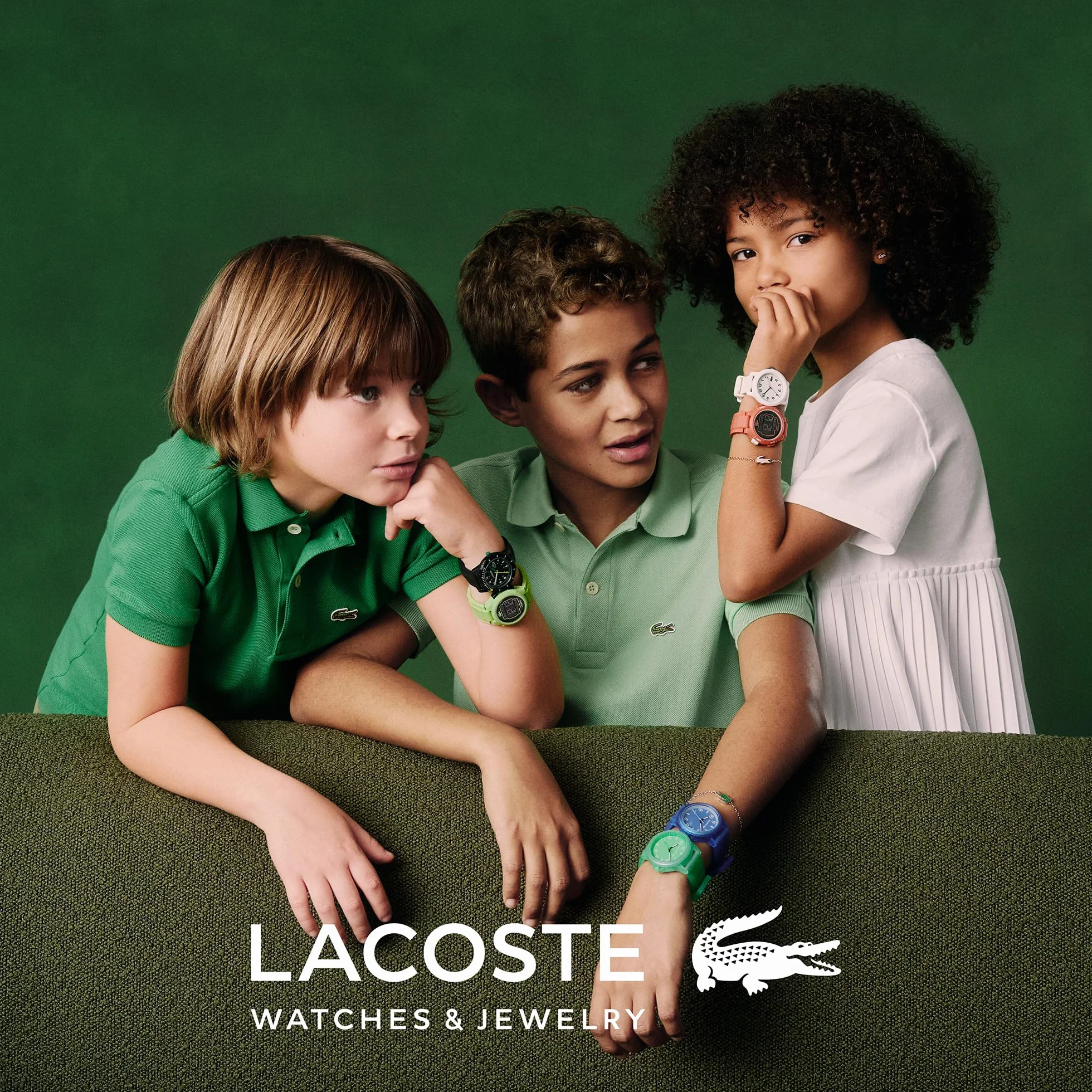 Lacoste Montre Analogique à Quartz pour Enfants Collection Mini Tennis avec Bracelet en Silicone