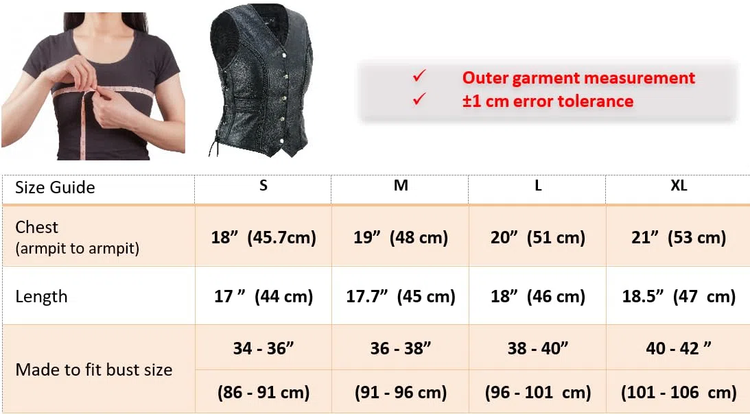 Gilet sans Manches en Cuir pour Femme Style Vintage Motard