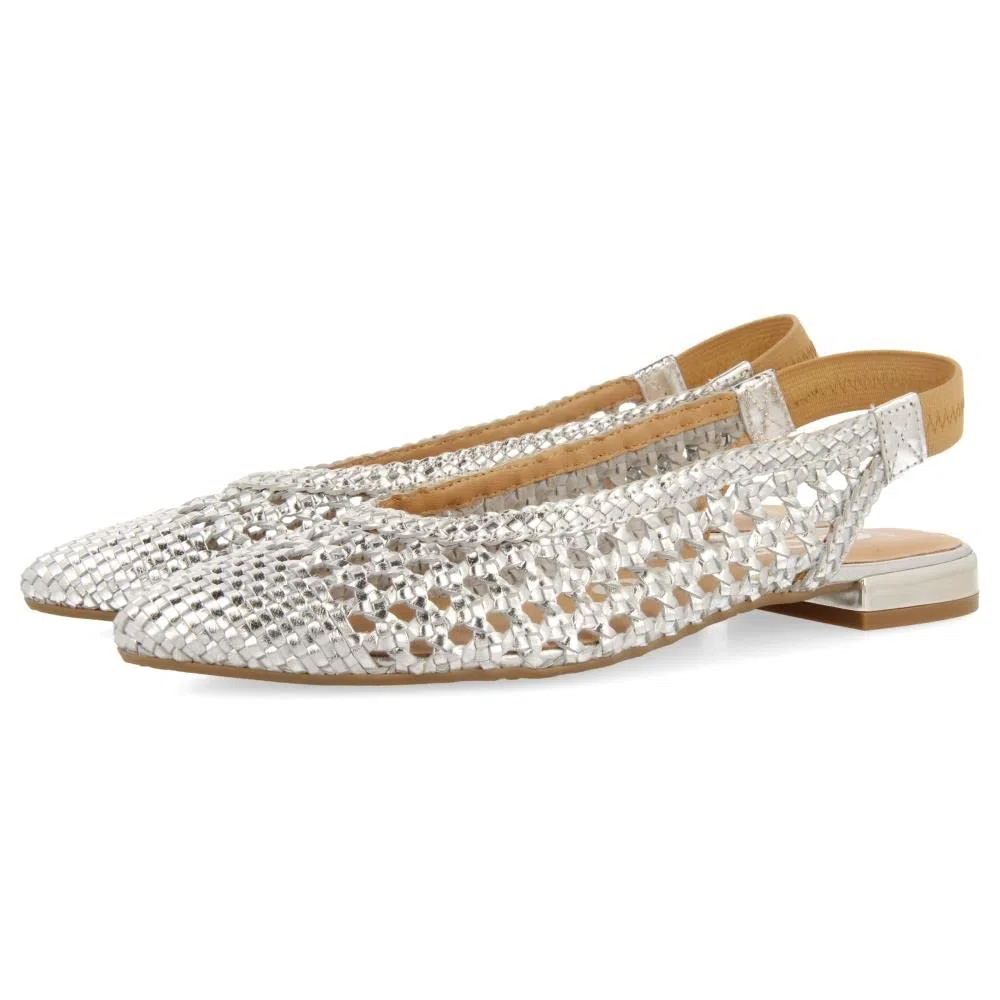 GIOSEPPO Ballerines TRESSÉES en Cuir DE Couleur Noire pour Femme GUATAVITA