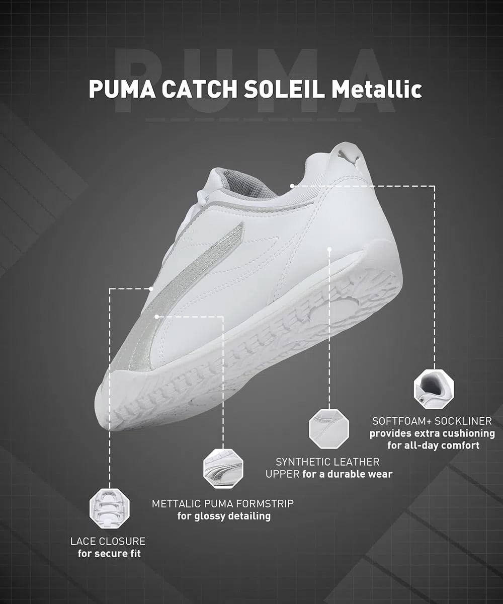 Puma Femme Catch Soleil Metallic Basket