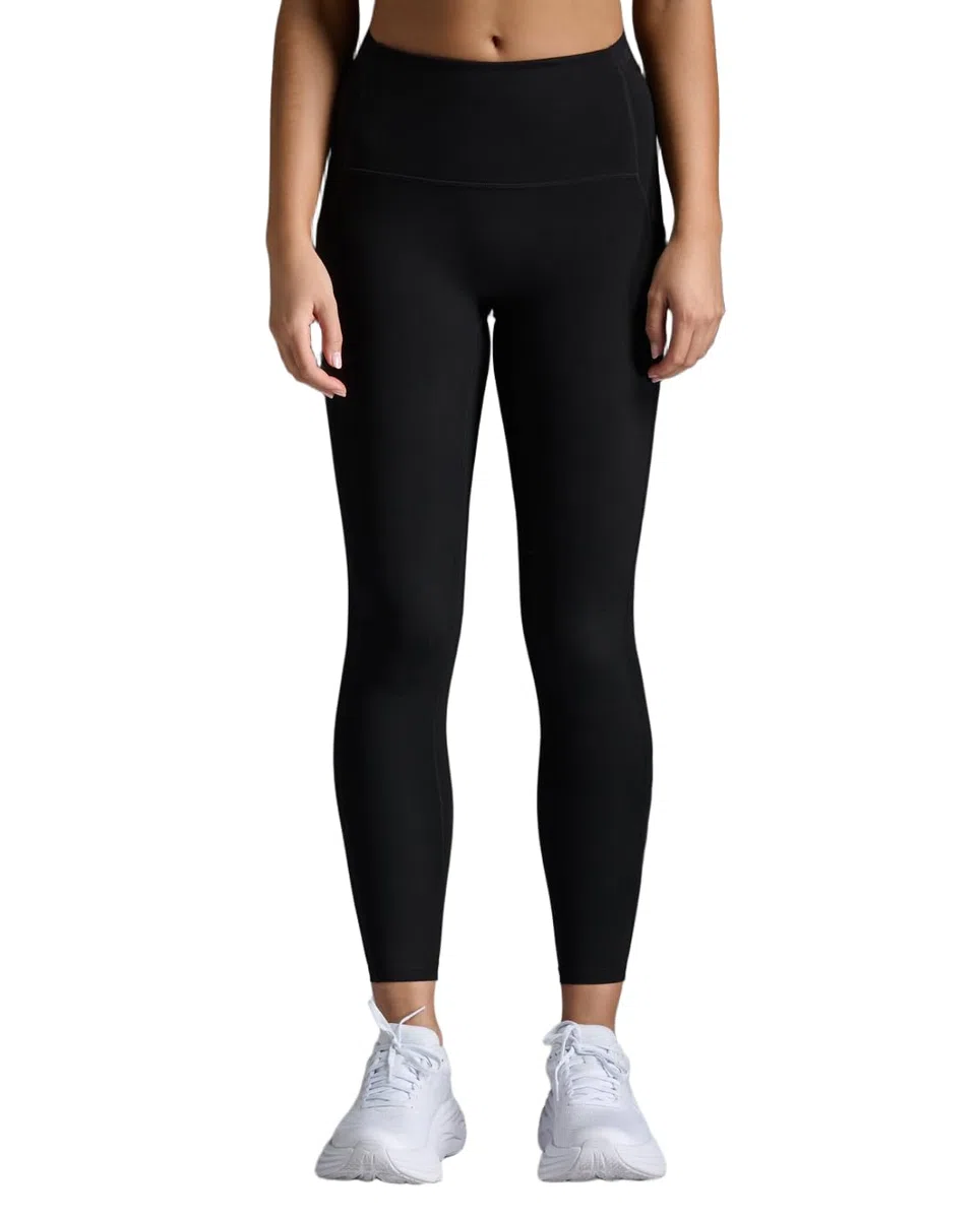 2XU Form Stash Collant de compression taille haute pour femme, vêtement de sport performant pour l'entraînement, récupération améliorée, noir/noir