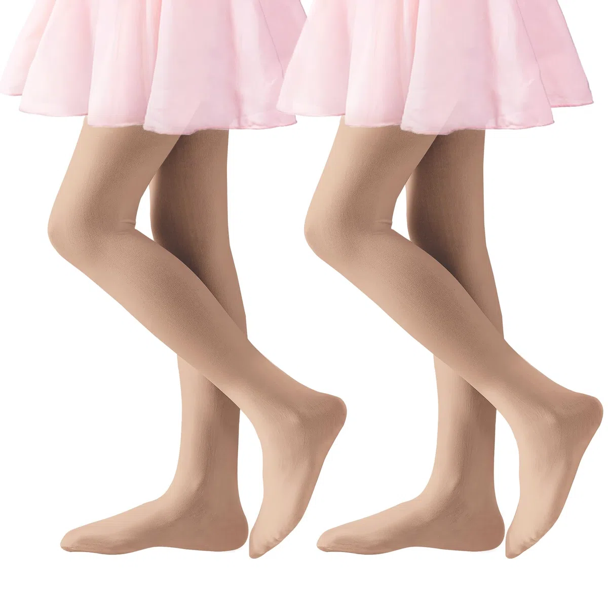 Collants de danse pour filles – Collants de danse pour écolière – Leggings à pieds ultra doux pour tout-petits