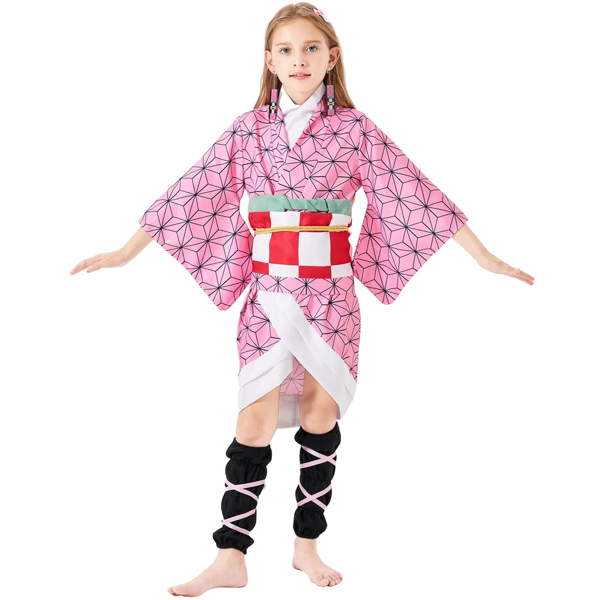 Déguisement Anime Cosplay Costume Deguisement Cosplay Fille Femme Manga Kimono avec Perruque pour Enfant adulte pour Halloween Carnaval