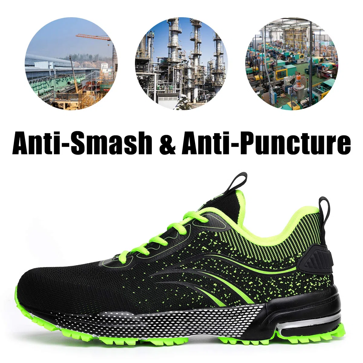 Furuian Chaussures de Sécurité Légère Baskets de Sécurité Homme Femme Chaussures de Travail Embout en Acier Protection Confortable Respirante Bottes de Sécurité
