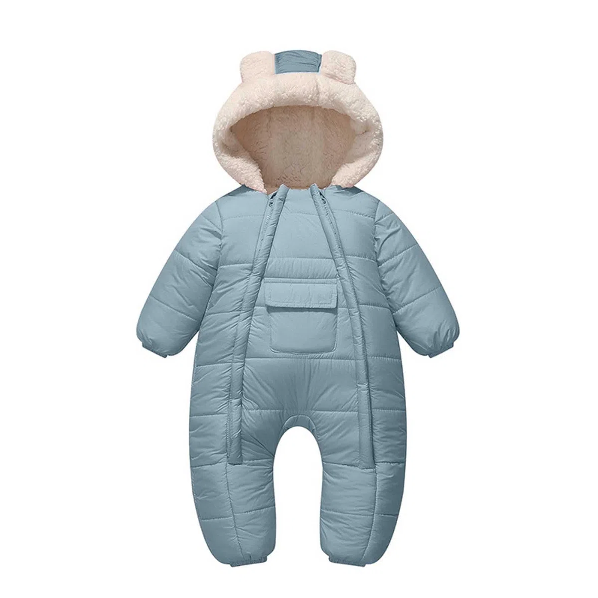 Combinaison De Neige Pour Bébé Grenouillères D'Hiver Barboteuse À Capuche Vêtements Manteaux Enfant Manteau Fille Polaire Glissière Garçons Et Filles