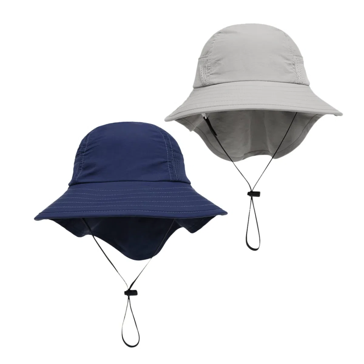 Veemoon 2 Ensembles Chapeau De Soleil pour Enfants Chapeau De Soleil Pliable Protection UV Chapeau De Seau pour Enfants Seau De Plage Chapeau Anti UV Coton 2 Pièces * 2