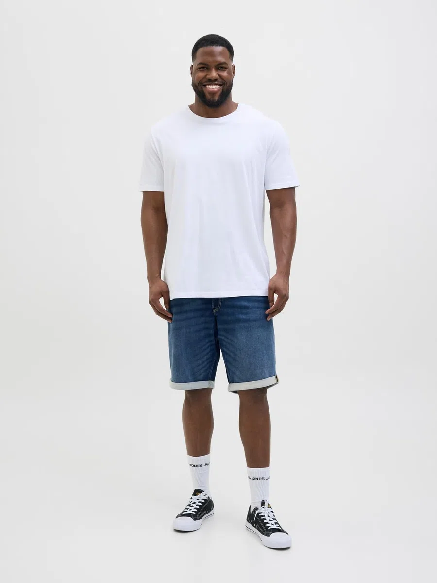 JACK & JONES Jjirick Jjicon I.k. Short MF 132 Sn Pls - Short en Jean - Casual - Homme