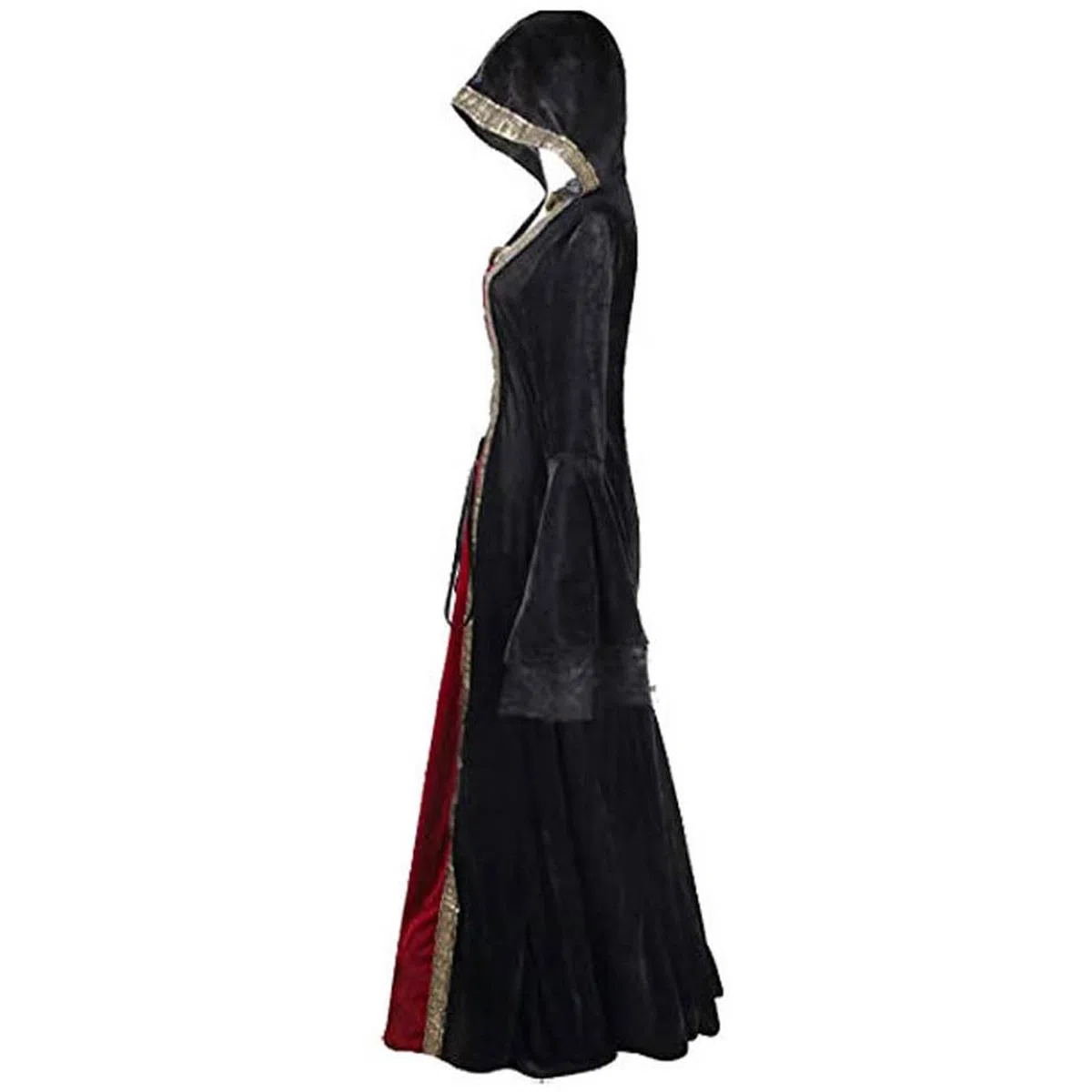 Générique Robe Medievale Femme Robe Renaissance Femme Grande Taille Avec Manches Trompette Robes Gothique Corset Deguisement Halloween Adult Costume Pirate Pour Carnaval Halloween Fête