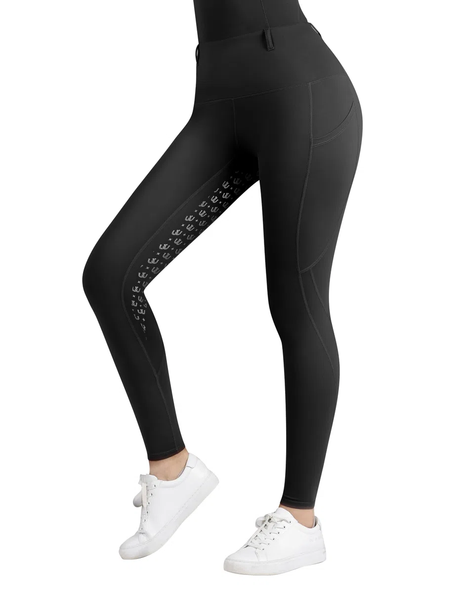Harrison Howard Pantalon d'équitation respirant avec poches latérales et passants de ceinture pour plus d'adhérence et de sécurité pour les cyclistes