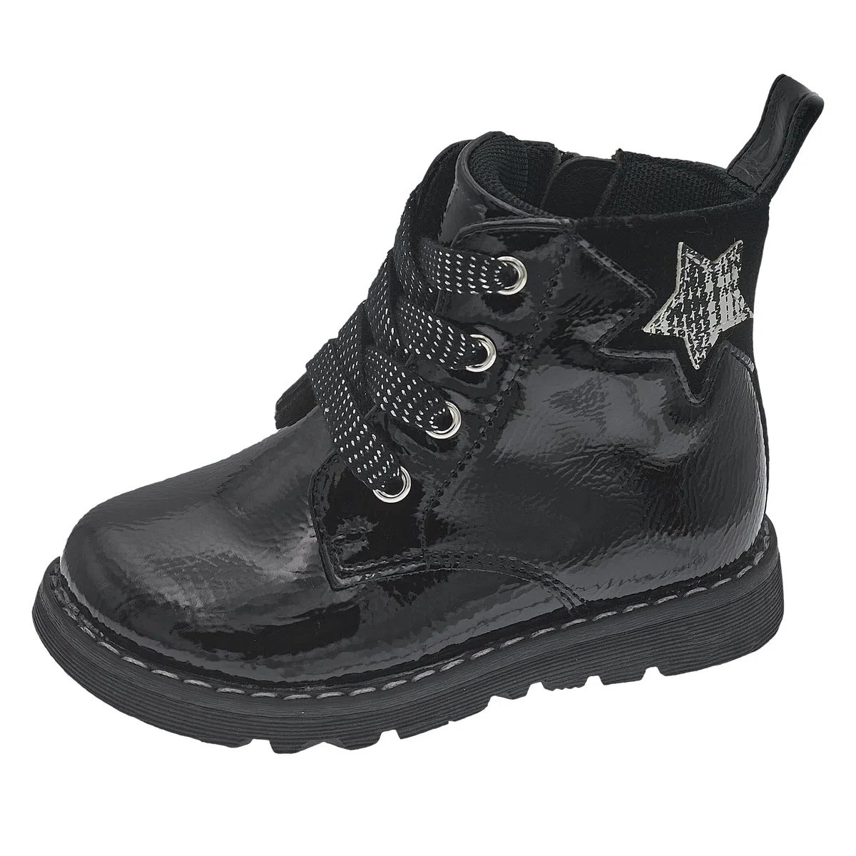 Chicco, Bottes Fille avec Fermeture Éclair Latérale et Lacets, Bottines Confortables, Flexibles et Respirants, Idéales pour l'Automne et l'Hiver, Chaussures Fille, Designed in Italy