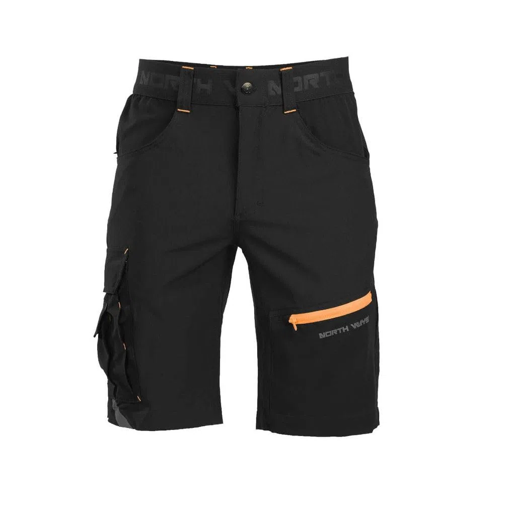 North Ways Bermuda De Travail Horn Noir/Orange