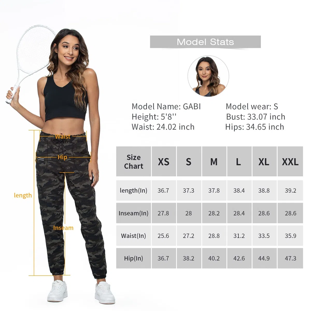 Haowind Pantalon de jogging pour femme avec poches taille élastique pour entraînement, sport, gym, yoga, course à pied