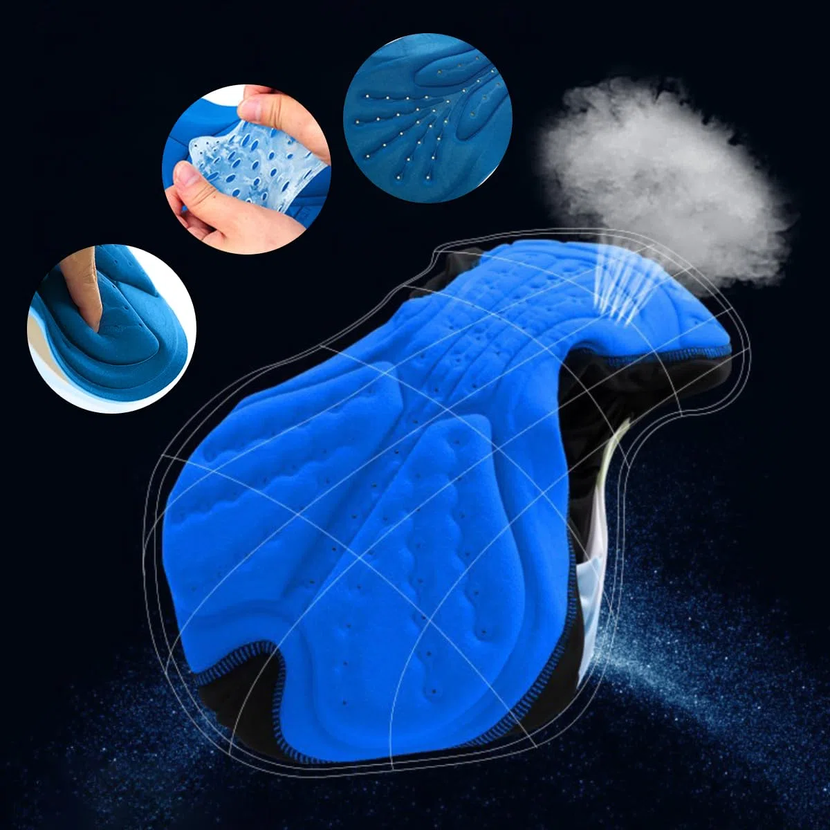 Combinaison Cycliste Professionnelle pour Homme à Manches Courtes, Tissu Mesh Respirant, Protection Solaire et réflecteur, 3 Poches