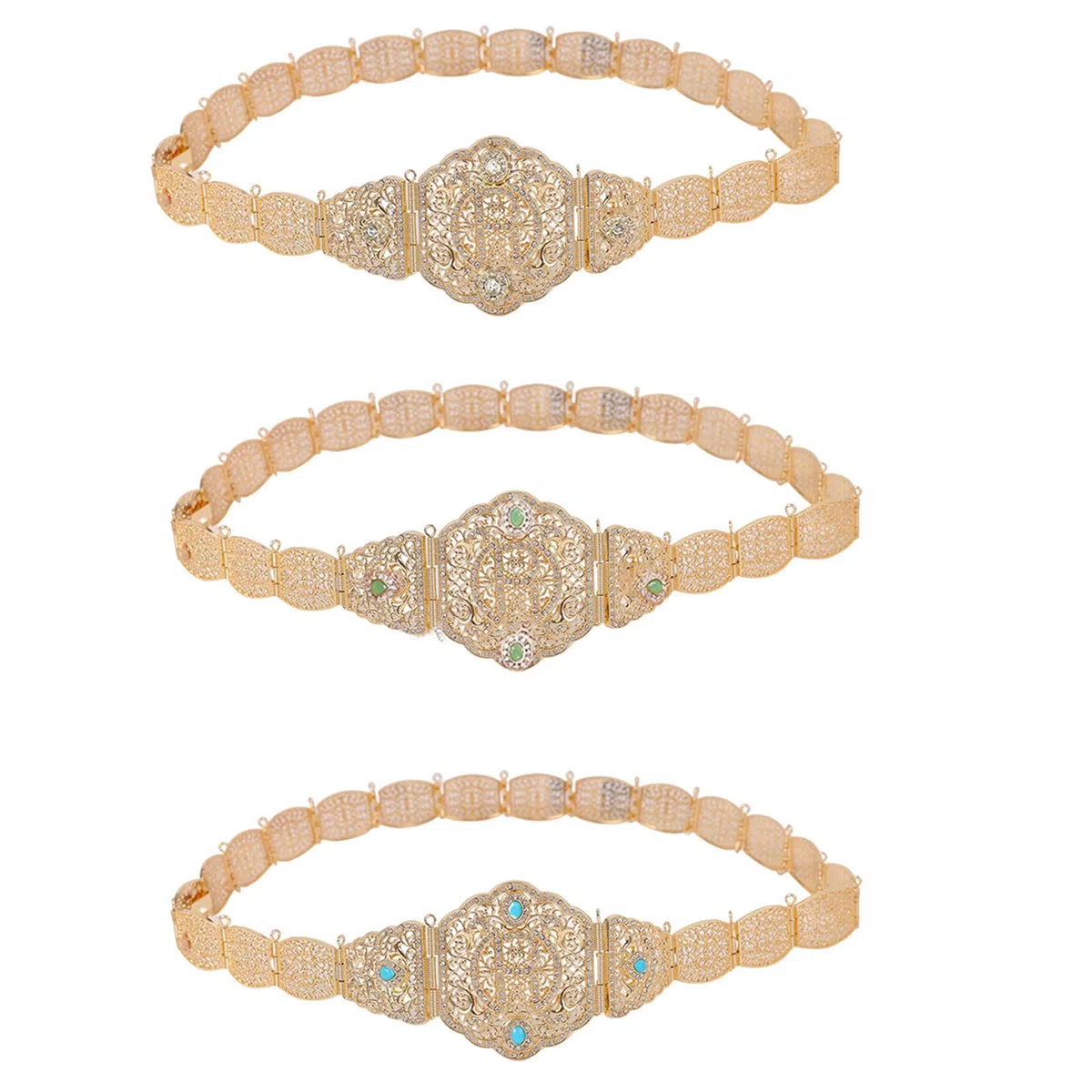 Chaîne de corps pour femme - Décoration exotique pour le ventre - Bijoux de ventre pour mariages, fêtes