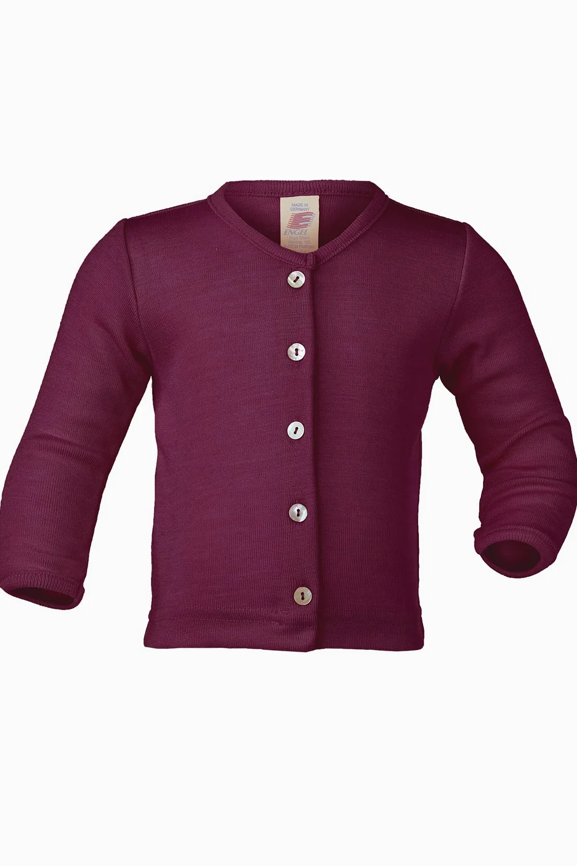 Engel Nature, cardigan pour bébé 70 % laine 30 % soie, orchidée, 62 cm/68 cm