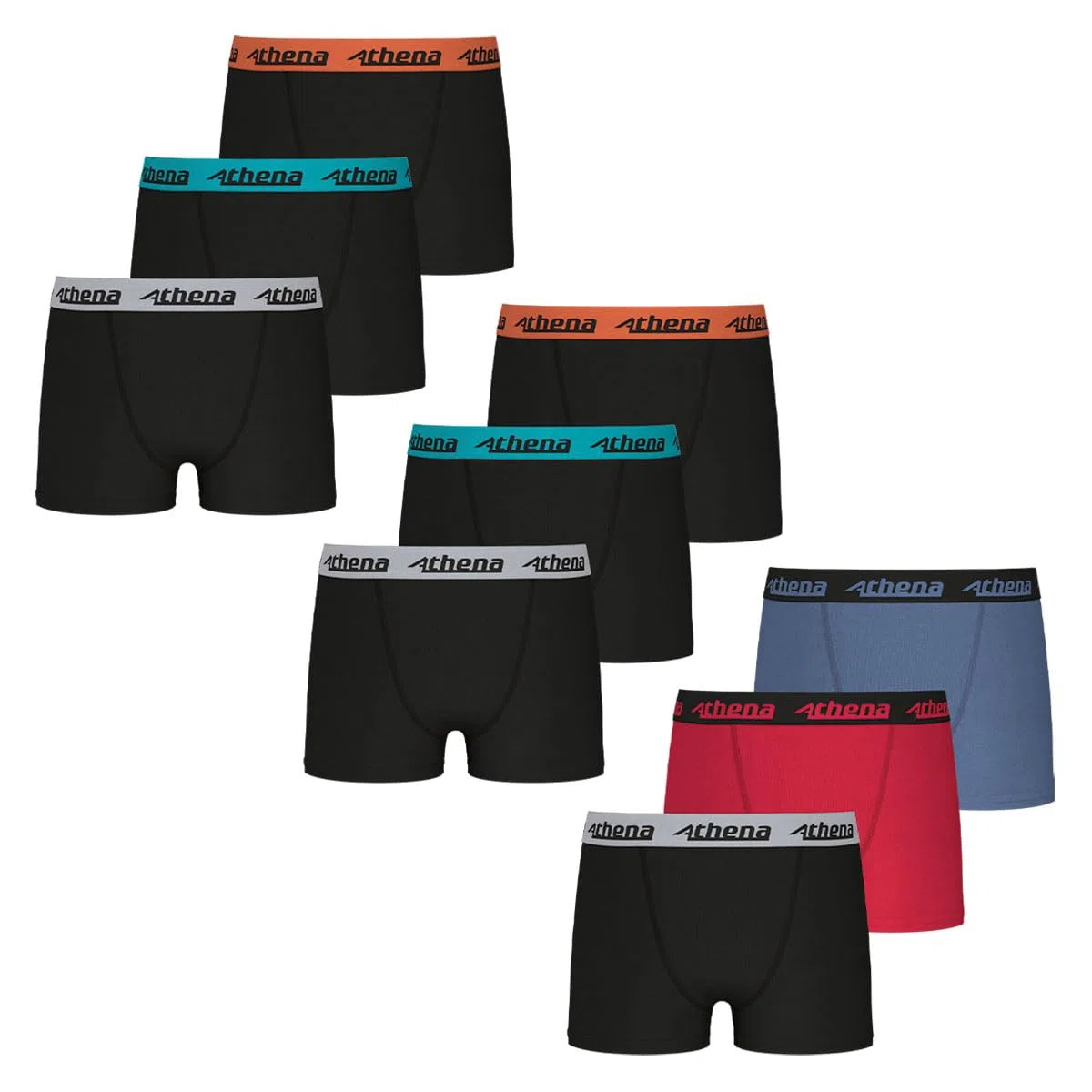 Athena - Lot de 9 Boxers garçon Trio Choc Ecopack