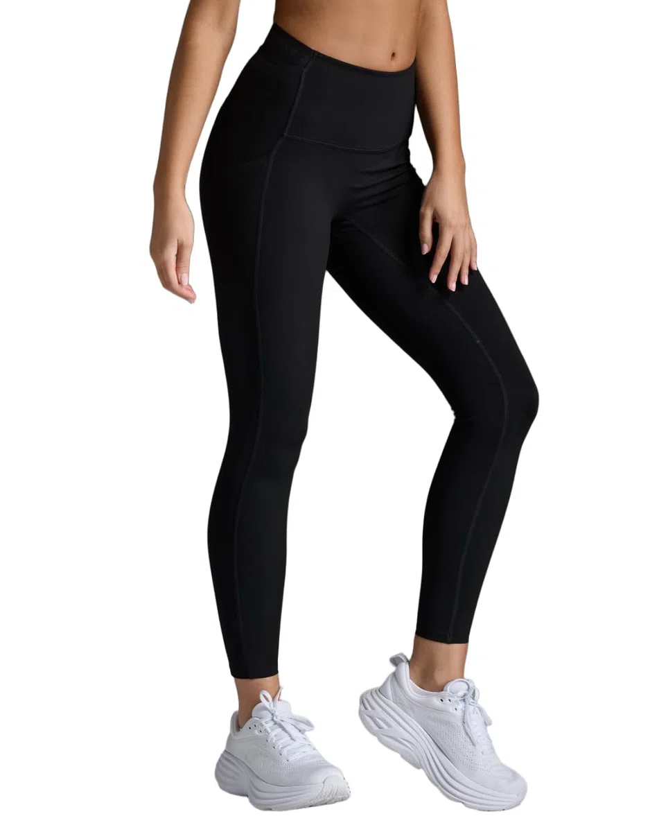 2XU Form Stash Collant de compression taille haute pour femme, vêtement de sport performant pour l'entraînement, récupération améliorée, noir/noir